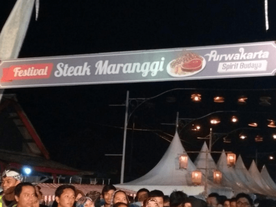 Gerbang Depan Festival Steak Maranggi 