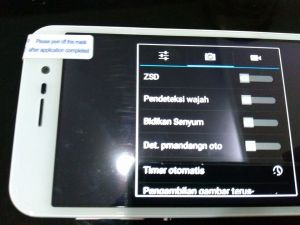 Pengaturan Kamera Depan